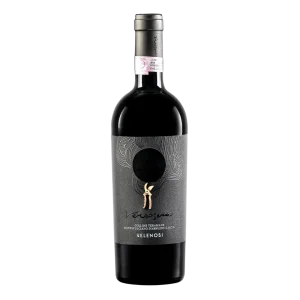 Sticla de vin rosu brand Verso Sera Colline Teramane, crama Velenosi cu ambalaj gri